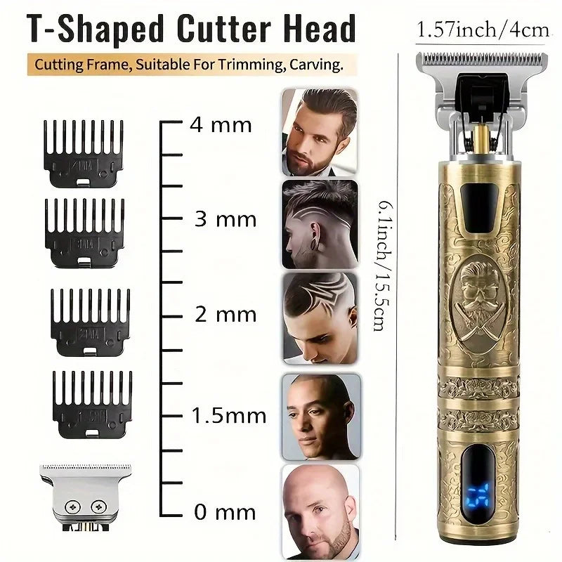 LCD Display T9 Electric Hairber 0mm Shaver Hair Trimer Home Appliances Travel Barber Razors Shaving Machine for Men Trimmer Man