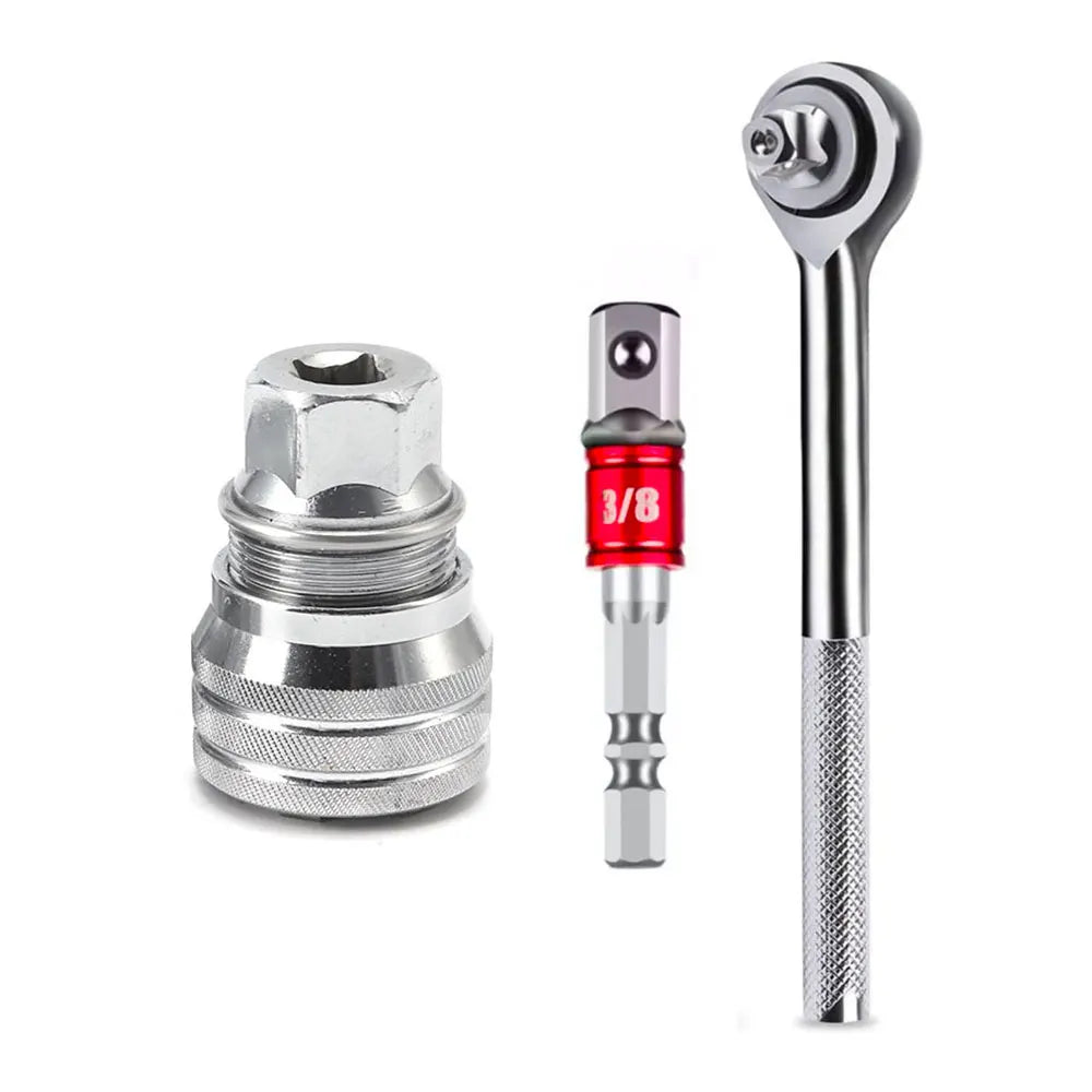 Universal Sleeve Adaptive Socket Wrench Set 3/8 Inch 10-19mm Drive Wrench Repair Tools